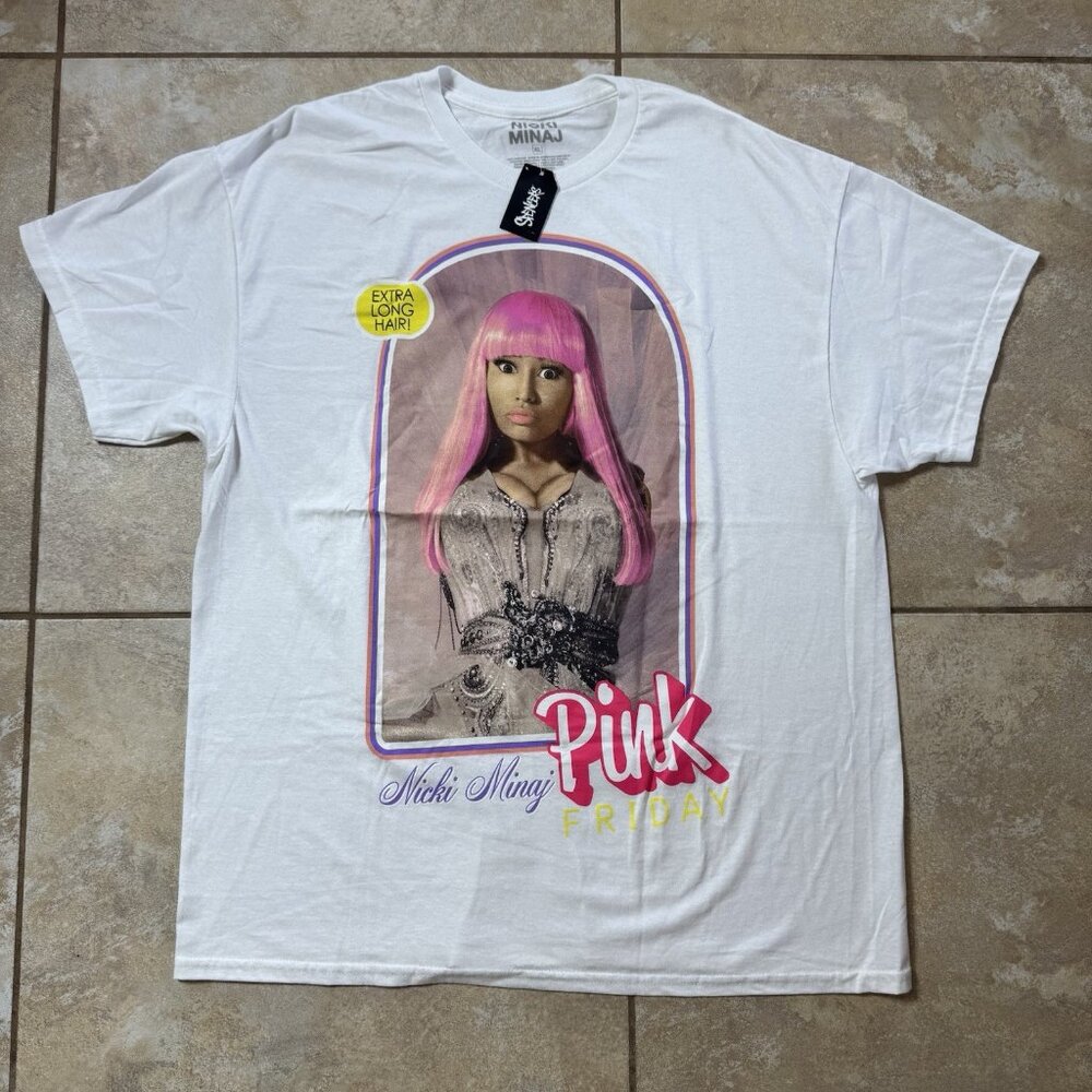 Nicki Minaj Pink Friday T-Shirt X-LARGE New